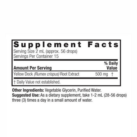 Nature's Answer, Yellow Dock, ALCOHOL FREE, 1 OZ