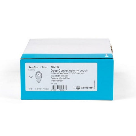 Coloplast, Ostomy Pouch One-Piece System 11 Inch Length Maxi Deep Convex 16756, Box Of 10