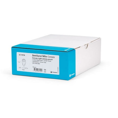 Coloplast, Ostomy Pouch Convex One-Piece System 11 Inch Length Maxi Convex Light 16739, Box Of 10