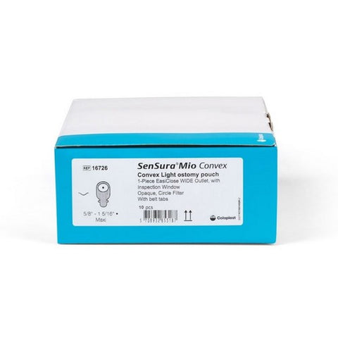 Coloplast, Ostomy Pouch Convex One-Piece System 11 Inch Length Maxi Convex Light 16726, Box Of 10