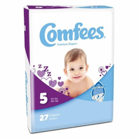 Attends, Unisex Baby Diaper, Count of 27