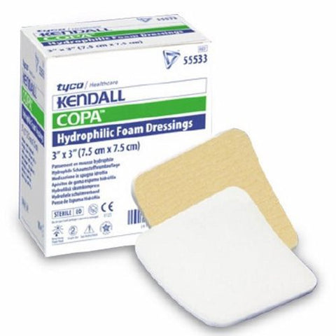 Kendall, Foam Dressing 3 X 3 Inch Without Border Without Film Backing 55533, Count of 1