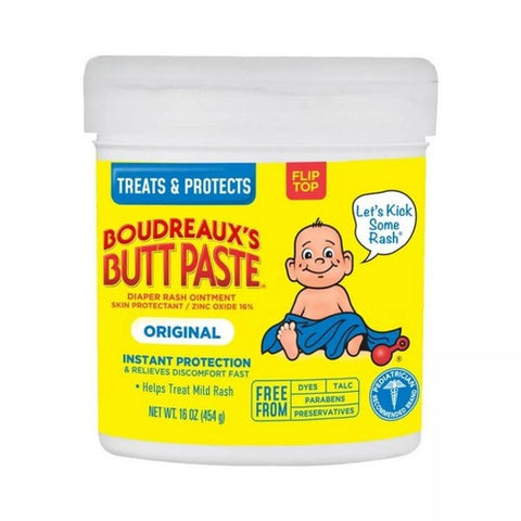 Boudreaux's Butt Paste, Diaper Rash Treatment, 16 Oz