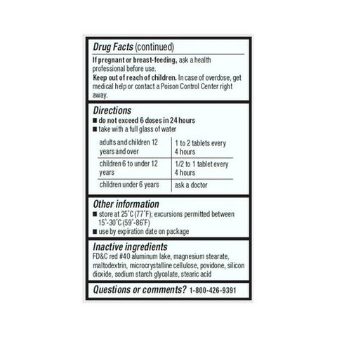 Major Pharmaceuticals, Cold and Cough Relief Major  200 mg Strength Tablet 100 per Bottle, 100 Tablets
