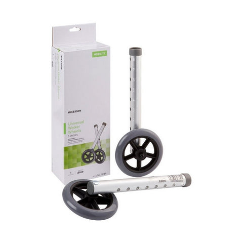 McKesson, Universal Walker Wheels 5 Inch, 1 Pair