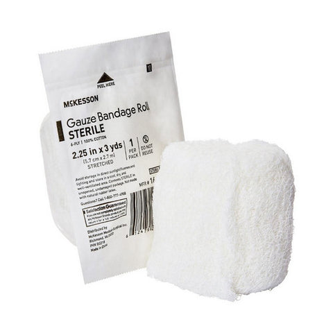 McKesson, Fluff Bandage Roll 2-1/4 Inch X 3 Yard, 1 Roll