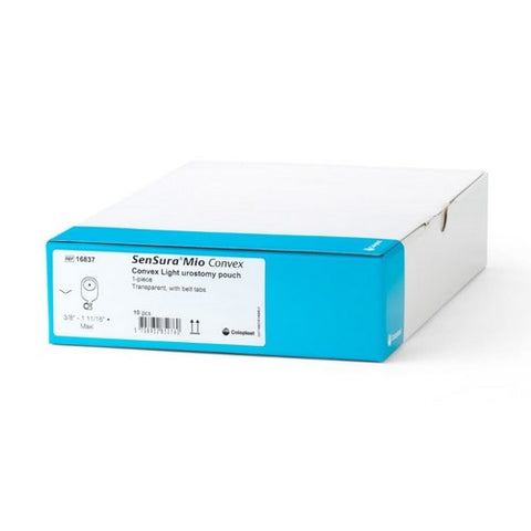 Coloplast, Urostomy Pouch SenSura  Mio Convex One-Piece System 10-1/2 Inch Length, Maxi 3/8 to 1-11/16 Inch Sto, Box Of 10