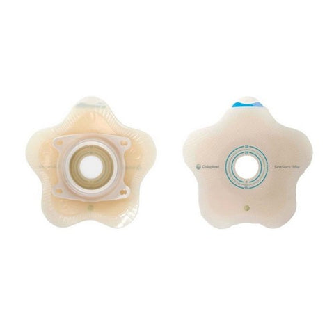 Coloplast, Ostomy Barrier SenSura  Mio Convex Flip Pre-Cut, Standard Wear Green Code 3/4 Inch Stoma, Box Of 5