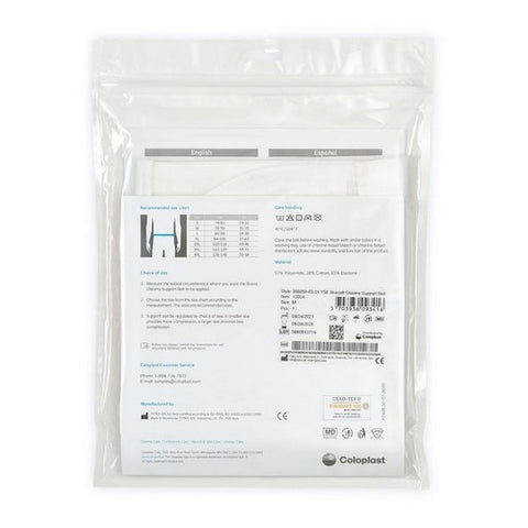 Coloplast, Ostomy Support Belt Brava  Medium, 34 to 39 Inch Waist, White, Box Of 1