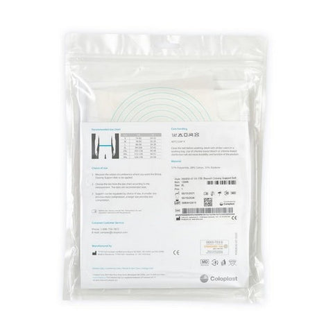 Coloplast, Ostomy Support Belt Brava  X-Large, 40 to 46 Inch Waist, White, Box Of 1
