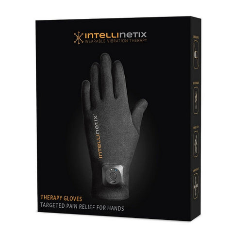 Brownmed, Vibration Therapy Glove Intellinetix  Full Finger Small Wrist Length Hand Specific Pair Cotton, 1 Pair