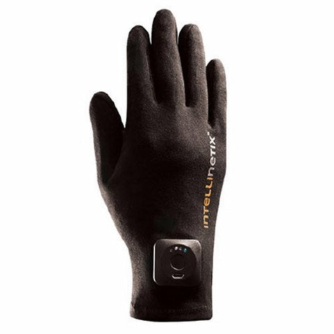 Brownmed, Vibration Therapy Glove Intellinetix  Full Finger Medium Wrist Length Hand Specific Pair Cotton, 1 Pair