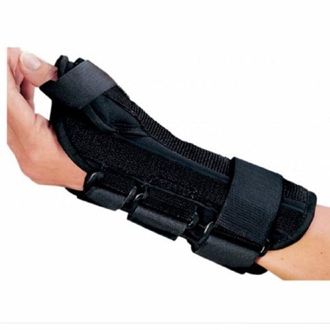 DJO, Wrist Brace with Abducted Aluminum Foam Spandex Plastic Right Hand Black Medium 79-87315, Count of 1