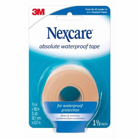 Nexcare, Waterproof Medical Tape Absolute Tan 1-1/2 Inch X 5 Yard Foam NonSterile, Count of 24