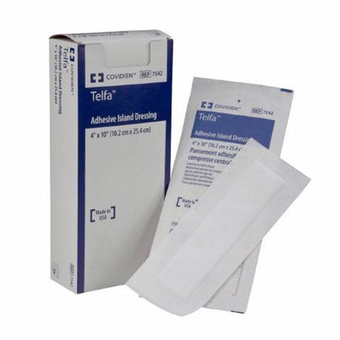 Cardinal, Island Dressing 4 X 4 Inch Square Sterile 7550, Case Of 8