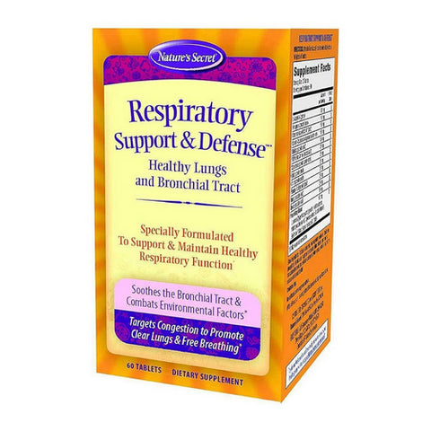 Nature's Secret, Respiratory Support & Defense, 60 Tabs