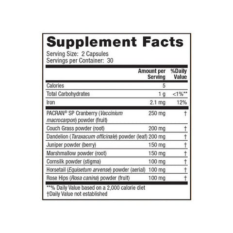 Nature's Secret, Urinary Flush And Support With Cranberry, 60 Caps