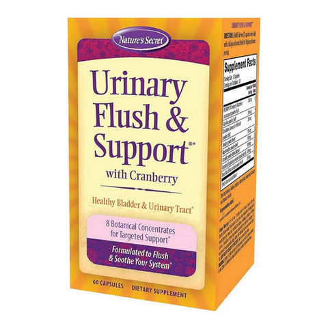 Nature's Secret, Urinary Flush And Support With Cranberry, 60 Caps