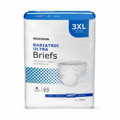 McKesson, Unisex Adult Incontinence Brief Ultra Bariatric 3X-Large Disposable Heavy Absorbency, Count of 1