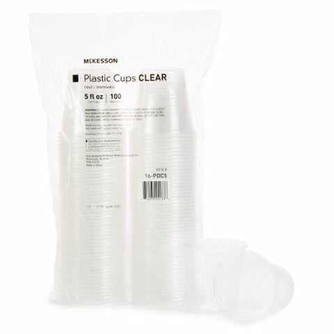 McKesson, Drinking Cup McKesson 5 oz. Clear Polypropylene Disposable, Case of 2000