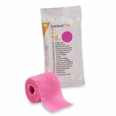 3M, Cast Tape 3M Scotchcast Plus 2 Inch X 12 Foot Fiberglass Bright Pink, Count of 10