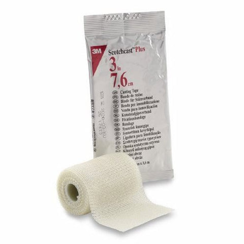 3M, Cast Tape 3M Scotchcast Plus 3 Inch X 4 Yard Fiberglass White, Box Of 10