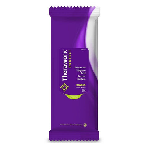Avadim, Rinse-Free Bath Wipe Theraworx  Protect Soft Pack Cocamidopropyl Betaine Lavender Scent 8 Count, Case Of 30
