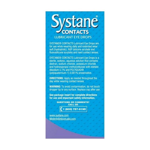 Systane, Eye Lubricant Systane  Contacts 0.4 oz. Eye Drops, 0.4 Oz