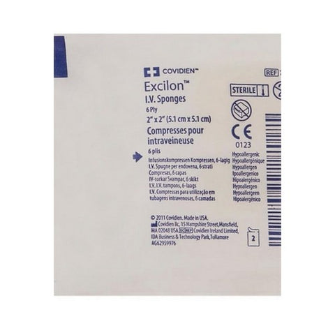 Cardinal, I.V. / Drain Split Dressing Excilon Gauze 2 X 2 Inch Square Sterile, 1 Pack