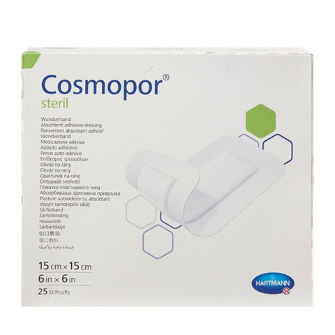 Hartmann Usa Inc, Adhesive Dressing Cosmopor  6 X 6 Inch NonWoven Square White Sterile, Box Of 25