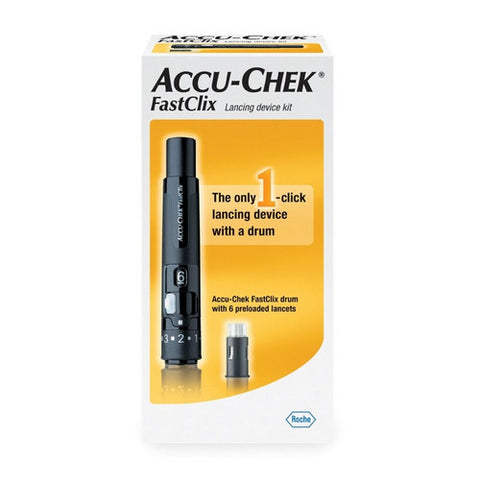 Accu-Chek, Lancet Accu-Chek  FastClix Lancet Needle Multiple Depth Settings Track System, Count of 12