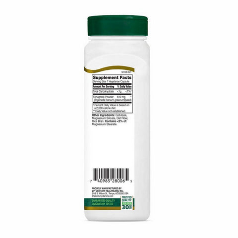 21st Century, Whole Herb Fenugreek, 610 mg, 100 Veg Caps