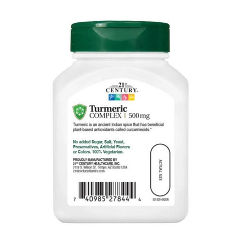 21st Century, Turmeric Complex, 500 mg, 60 Veg Caps