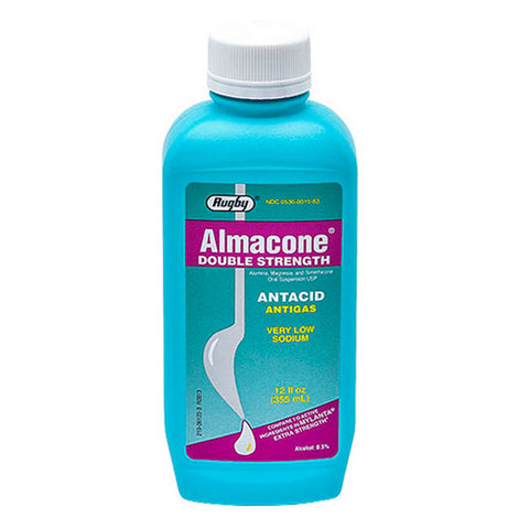 Rugby, Almacone Double Strength Antacid, 12 Oz