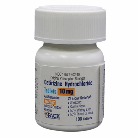 Zyrtec, Cetirizine, 10mg, 100 Tabs