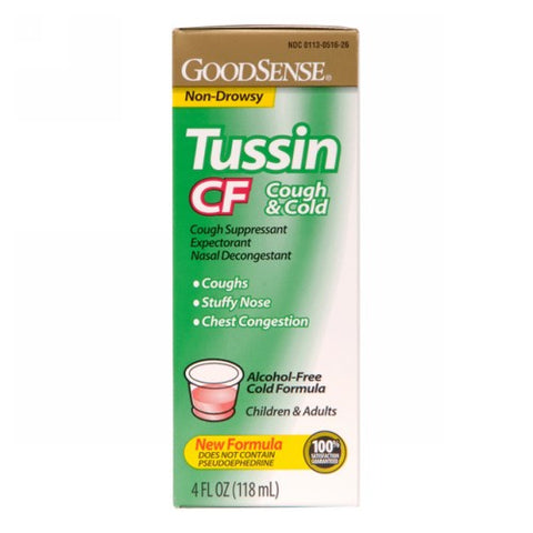 Good Sense, Tussin Pe Cough & Cold, 4 Oz