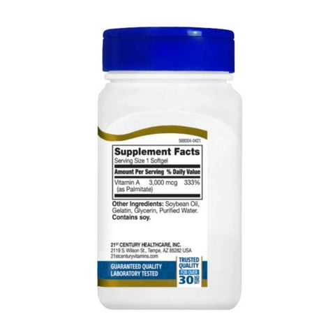 21st Century, Vitamin A 10000 IU, 110 Softgels