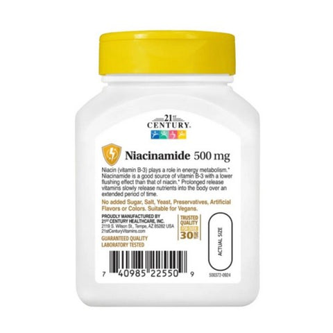 21st Century, Niacinamide, 500mg, 110 Caps
