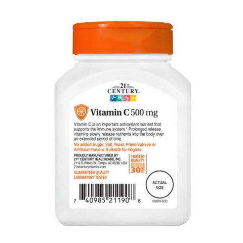 21st Century, Vitamin C Prolonged Release, 500mg, 110 Tabs