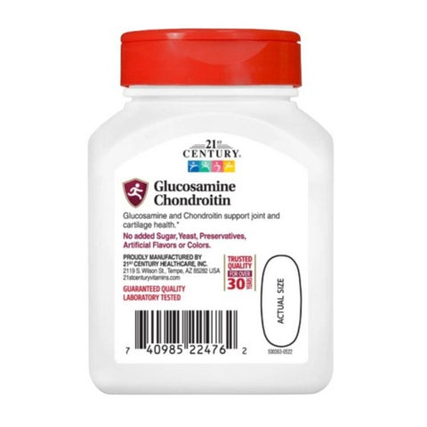 21st Century, Glucosamine Chondriotin, 750 mg/600 mg, 60 Tabs