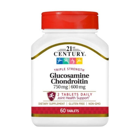 21st Century, Glucosamine Chondriotin, 750 mg/600 mg, 60 Tabs