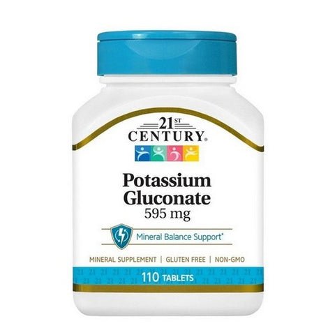 21st Century, Potassium, 595Mg, 110 Tabs