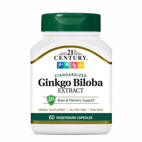 21st Century, Ginkgo Biloba Extract, 60 Veg Caps