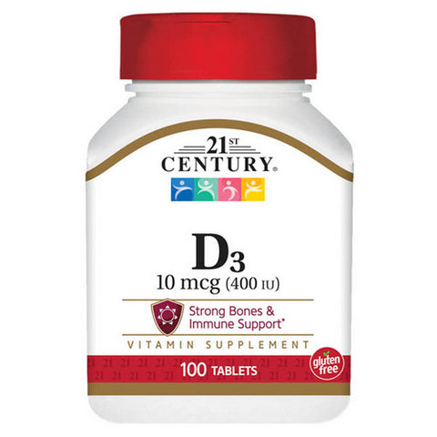 21st Century, Vitamin 400 IU, 125 Mcg, 100 Tabs