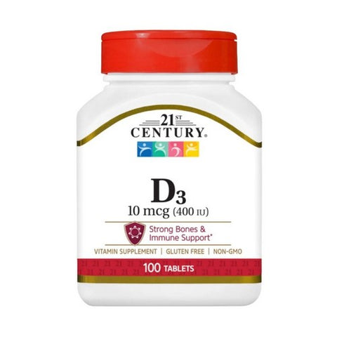 21st Century, Vitamin 400 IU, 125 Mcg, 100 Tabs