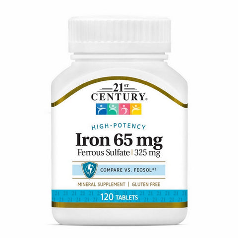21st Century, Iron Tablets, 325 mg, 120 Tabs
