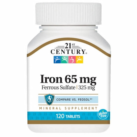 21st Century, Iron Tablets, 325 mg, 120 Tabs