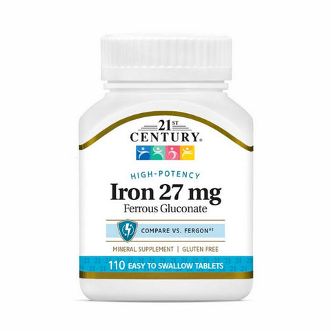 21st Century, Iron, 27 mg 110 Tablets