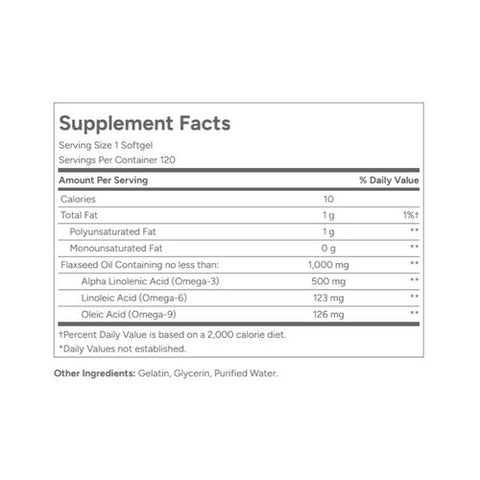 21st Century, Flaxseed Oil, 120 Softgels