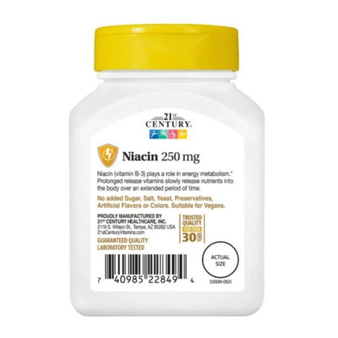 21st Century, Niacin, 250mg, 110 Tabs